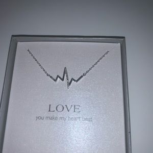 Sterling silver Heartbeat necklace